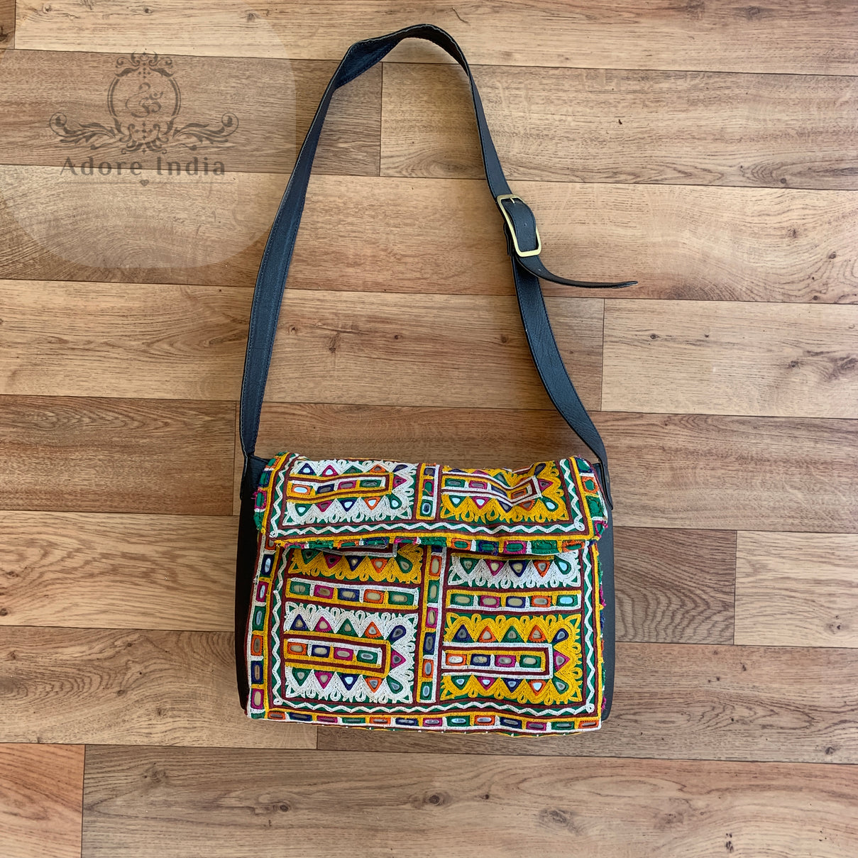 Indian Handmade Bohemian Vintage Tribal Banjara Hippy Shoulder Cross Body Bag-10 - Adore India   
