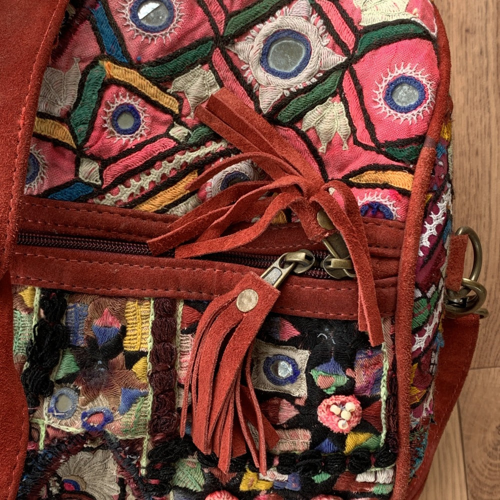 Indian Handmade Bohemian Vintage Tribal Banjara Hippy Shoulder Bag-21 - Adore India   