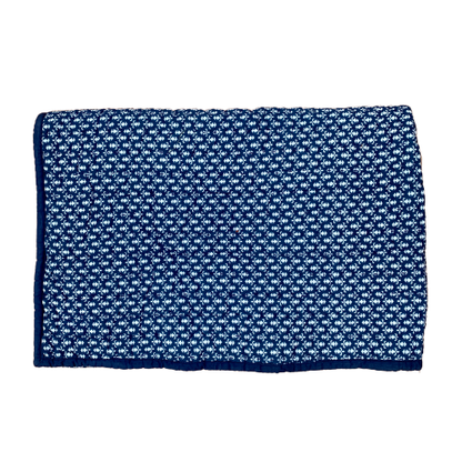 Indigo Royal Print Cotton Reversible Padded Baby Quilt Bedspread - Adore India   