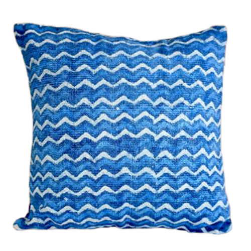 Block Print Heavy Cotton Dari Cushion Cover 65x65cm- IB65-2 - Adore India   