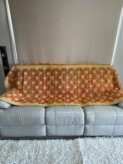 Indian Handmade Reversible Vintage Kantha Quilt Bedspread Geeta - Adore India   