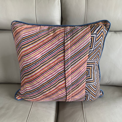 Indian Handmade Vintage Kantha Cotton Cushion Cover 50cm -115 - Adore India   